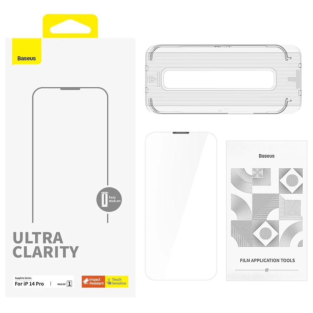 iPhone 15 Pro Baseus HD Clear Tempered Glass
