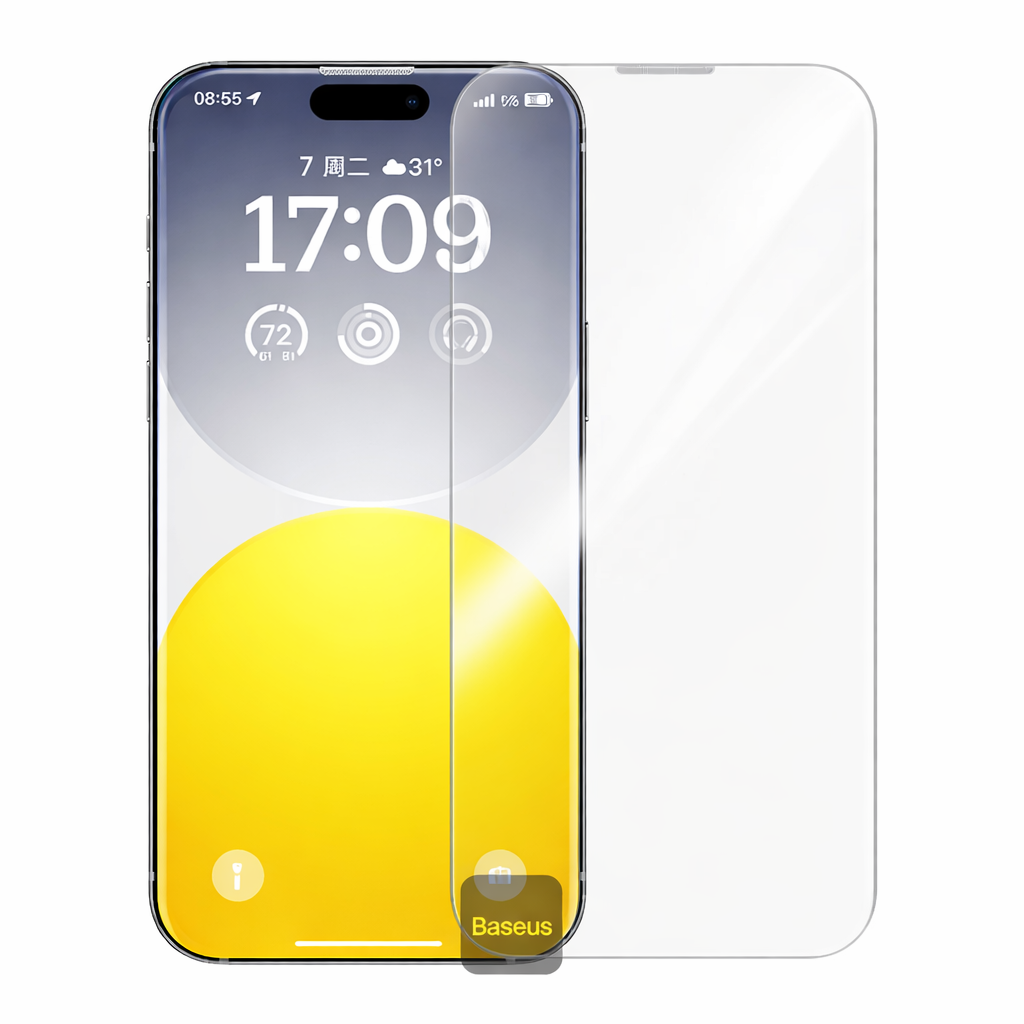Baseus iPhone 15 HD Clear Tempered Glass