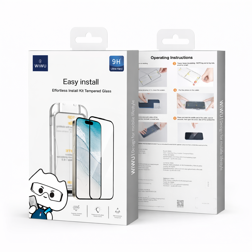 WiWU Easy Install Tempered Glass