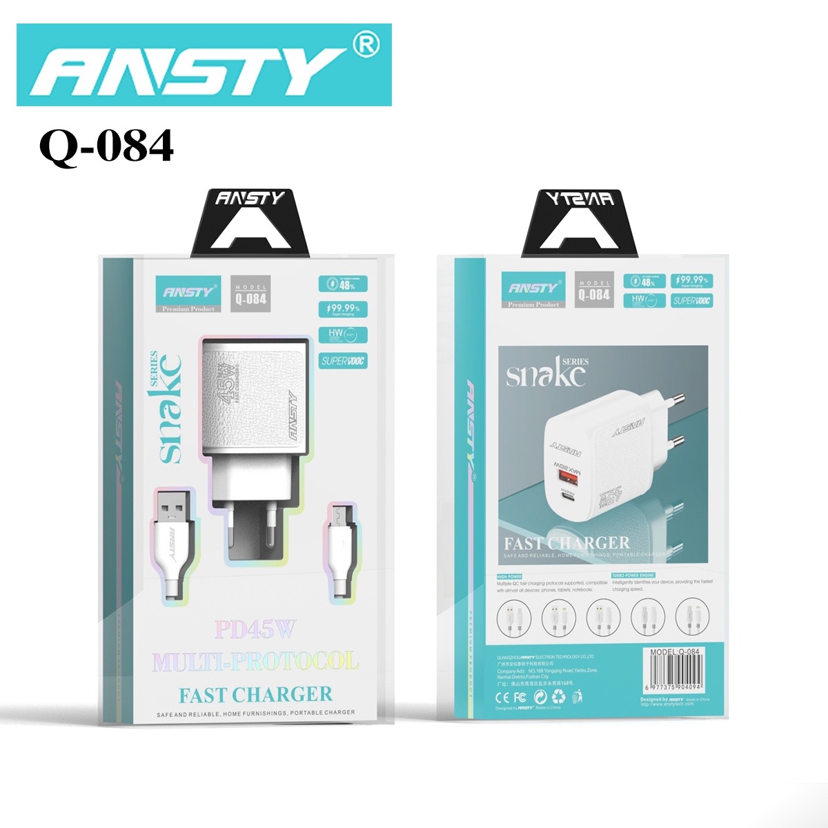 ANSTY PD45W Super Fast Charger