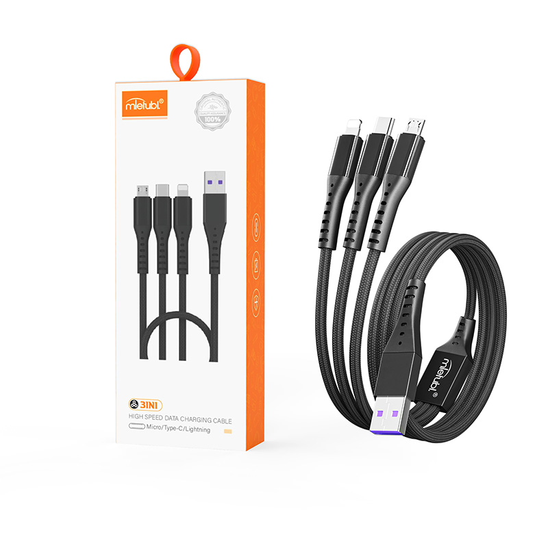 Mletubl 3 in 1 Data Charging Cable