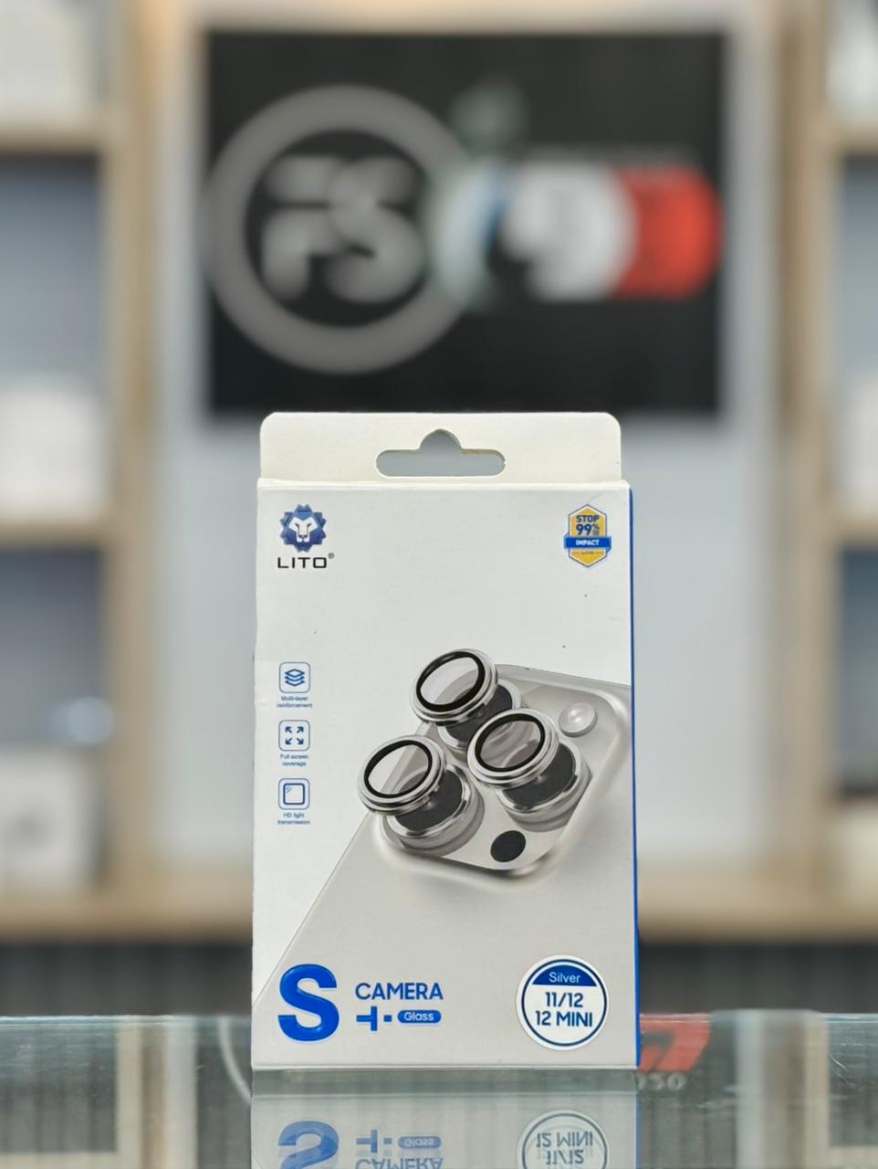 LITO iPhone 11 / 12 / 12 Mini Premium Quality Camera Lens (Silver)